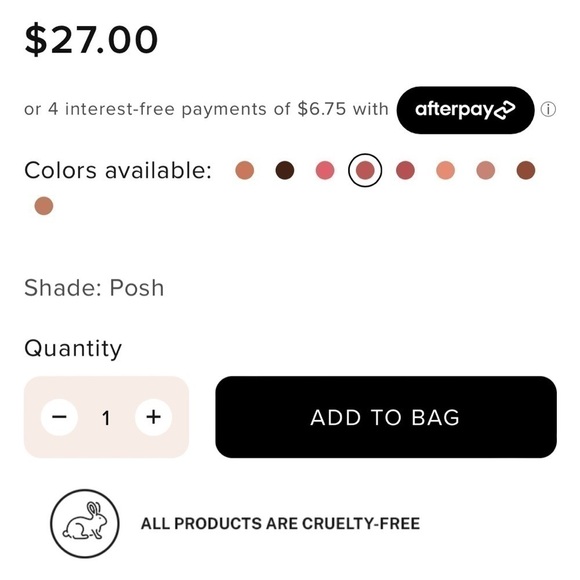 Nudestix POSH Gel Color Lip + Cheek Balm | NEW | Glossy Coral Almond Shade - Picture 6 of 16